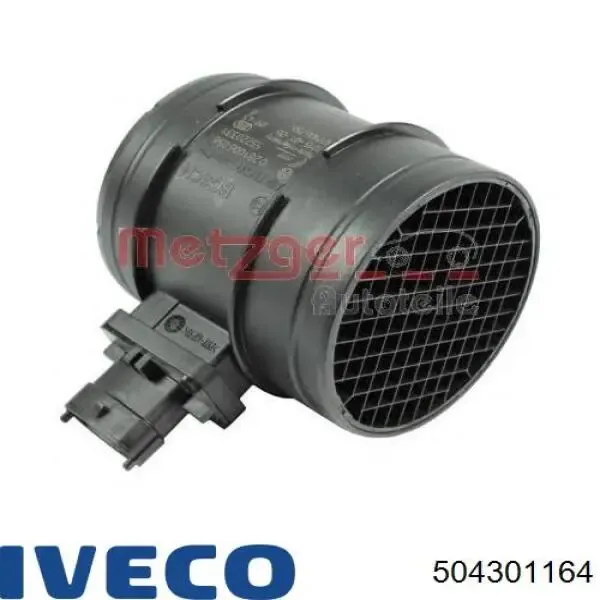 Czujnik przepływu powietrza, przepływomierz powietrza M.A.F. 504301164 Iveco