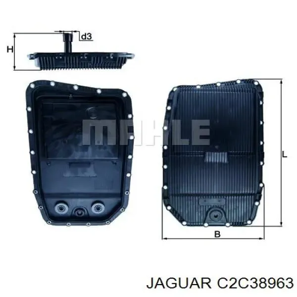 Miska automatycznej skrzyni biegów C2C38963 Jaguar