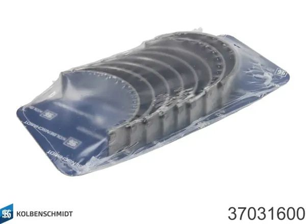 Panewki główne wału korbowego, zestaw, standardowe (STD) 37031600 Kolbenschmidt