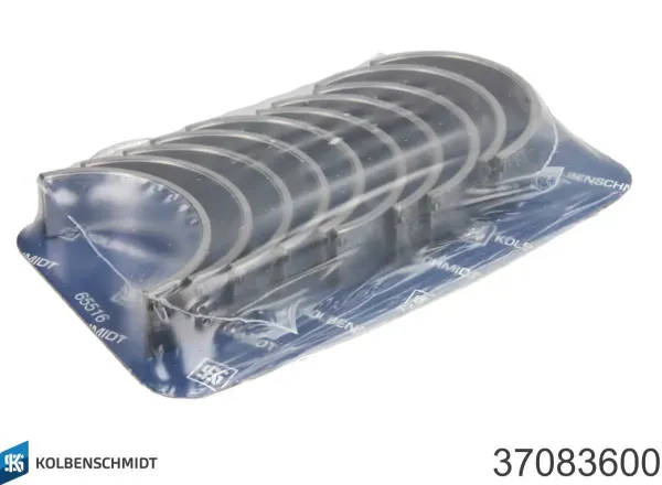 Panewki główne wału korbowego, zestaw, standardowe (STD) 37083600 Kolbenschmidt