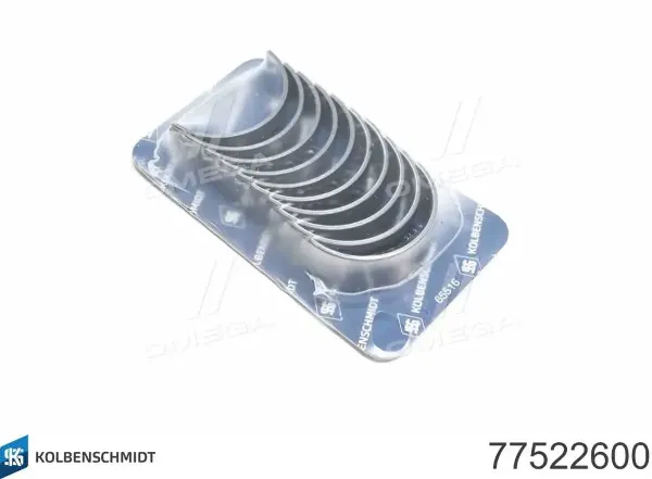 Panewki korbowodowe wału korbowego, zestaw, standardowe (STD) 77522600 Kolbenschmidt