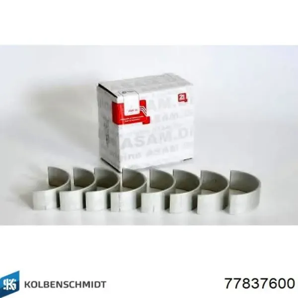 Panewki korbowodowe wału korbowego, zestaw, standardowe (STD) 77837600 Kolbenschmidt