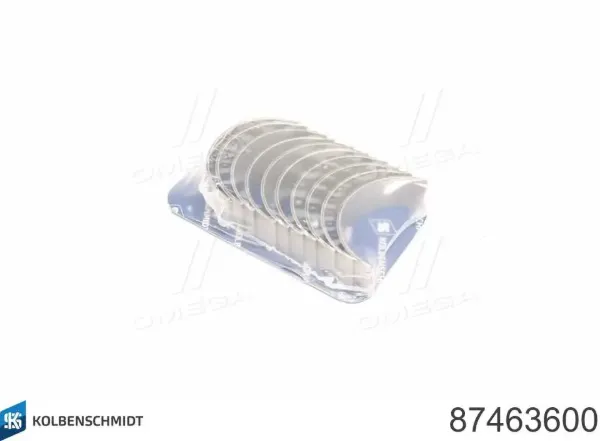 Panewki korbowodowe wału korbowego, zestaw, standardowe (STD) 87463600 Kolbenschmidt