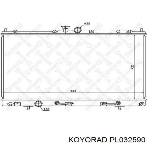 Chłodnica silnika PL032590 Koyorad