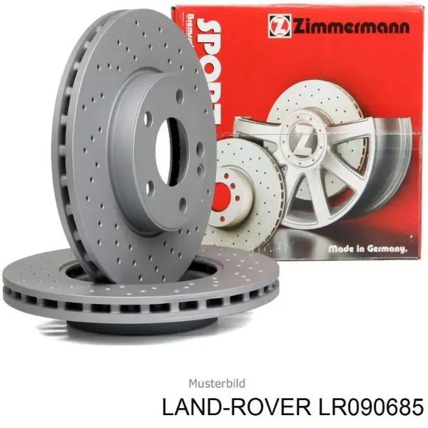 Tarcza hamulcowa przednia LR090685 Land Rover