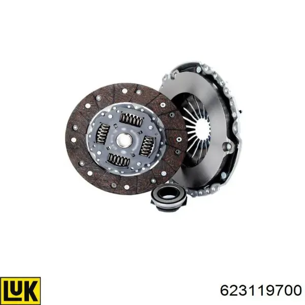 Zestaw sprzęgła (3 części) 623119700 LUK