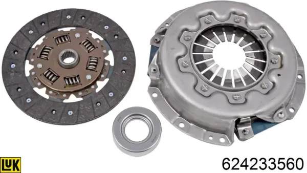 Zestaw sprzęgła (3 części) 624233560 LUK