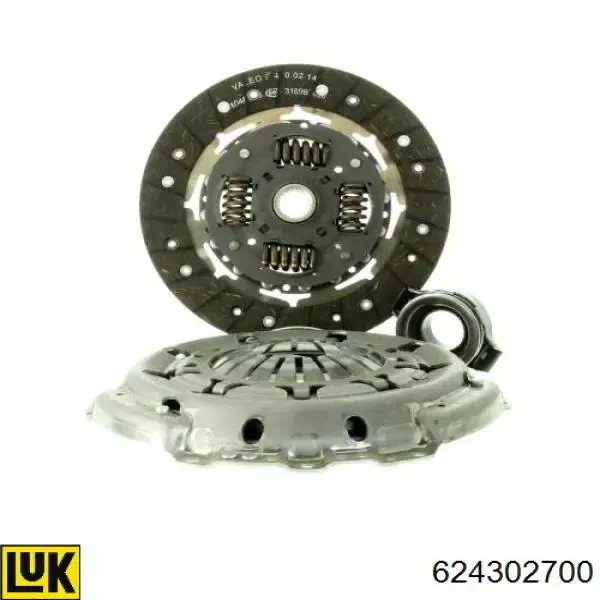 Zestaw sprzęgła (3 części) 624302700 LUK