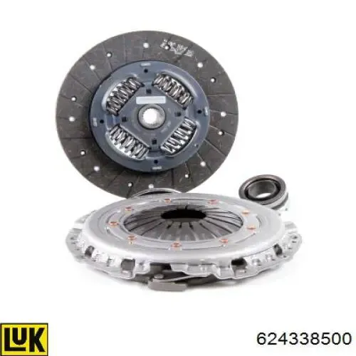 Zestaw sprzęgła (3 części) 624338500 LUK