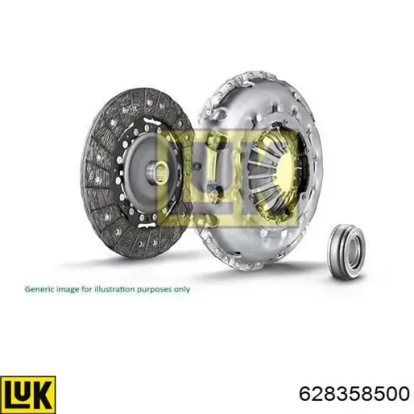 Zestaw sprzęgła (3 części) 628358500 LUK