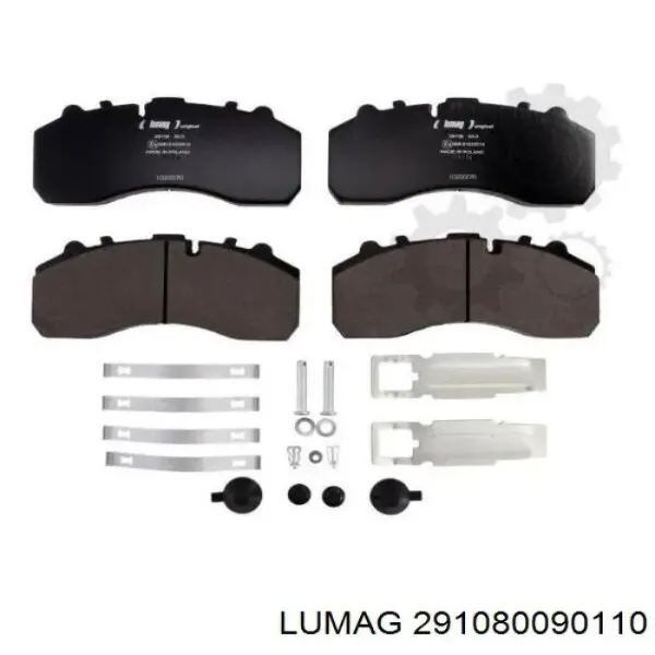 Klocki hamulcowe przednie tarczowe 291080090110 Lumag