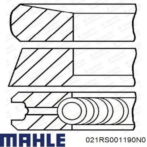 Pierścienie tłokowe na 1 cylinder, STD. 021RS001190N0 Mahle Original