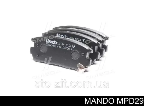 Okładziny (klocki) do hamulców tarczowych tylne MPD29 Mando