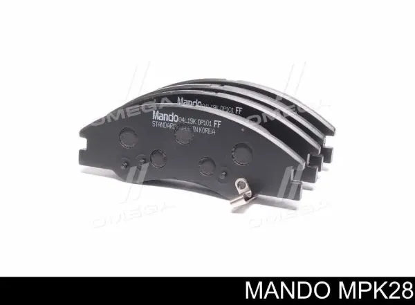 Klocki hamulcowe przednie tarczowe MPK28 Mando