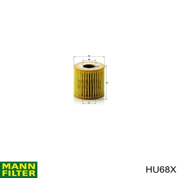 Filtr oleju HU68X Mann-Filter