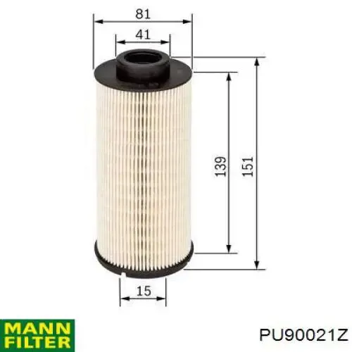 Filtr paliwa PU90021Z Mann-Filter