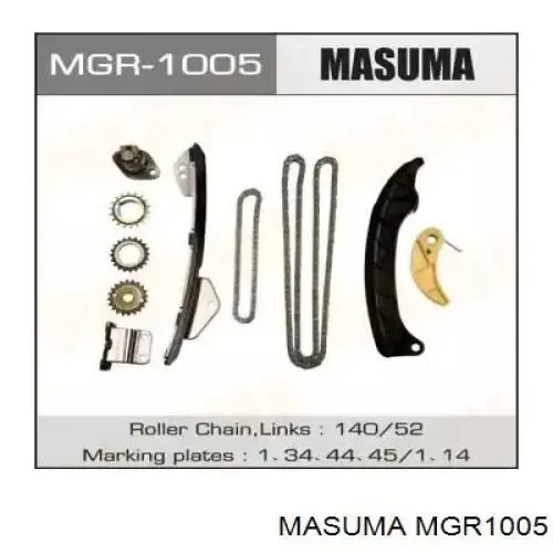 Łańcuch rozrządu, zestaw MGR1005 Masuma