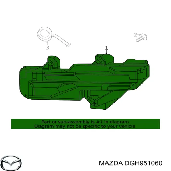 Kierunkowskaz prawy DGH951060 Mazda