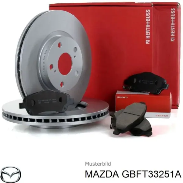 Tarcza hamulcowa przednia GBFT33251A Mazda