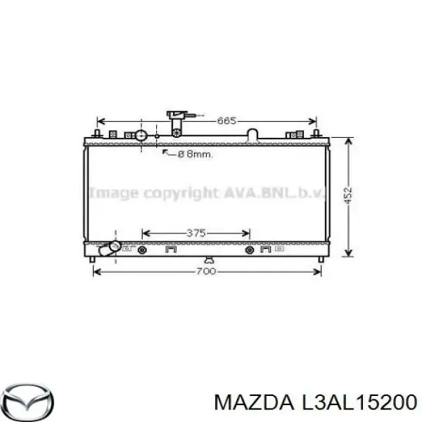 Chłodnica silnika L3AL15200 Mazda