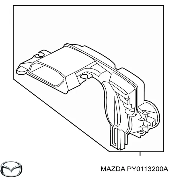 Wlot powietrza do filtra powietrza PY0113200A Mazda