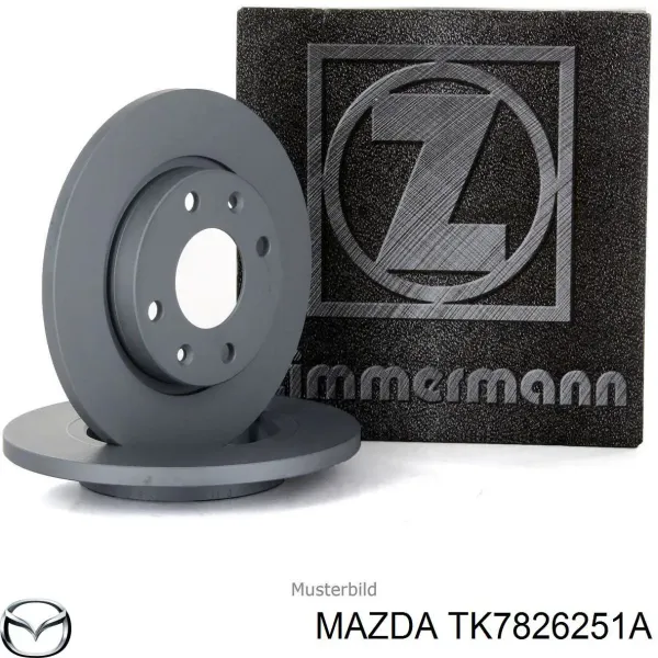 Tarcza hamulcowa tylna TK7826251A Mazda
