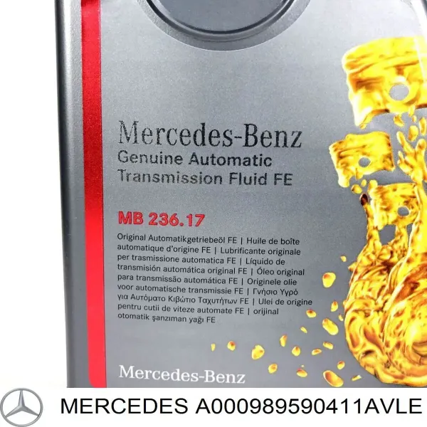 Olej przekładniowy A000989590411AVLE Mercedes