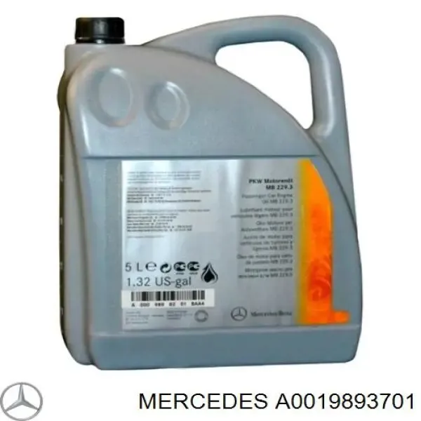 Olej do silnika A0019893701 Mercedes