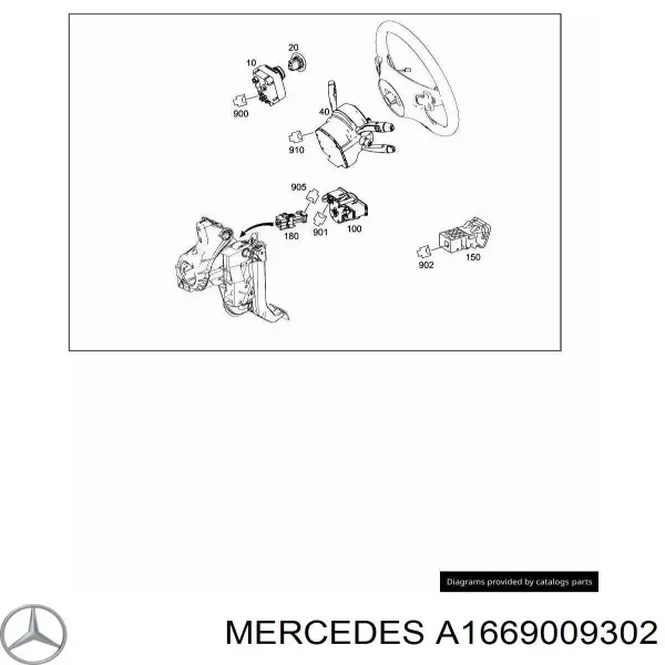 Przełącznik zespolony, w komplecie Mercedes ML/GLE W166