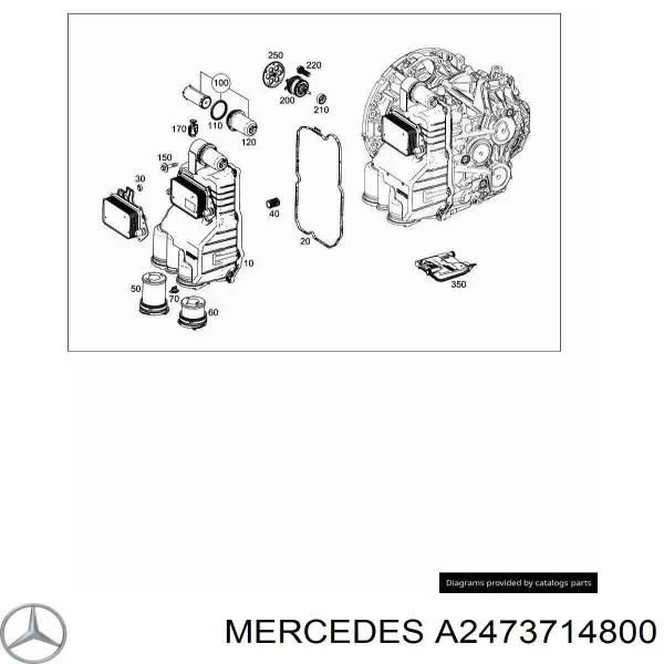 Filtr automatycznej skrzyni biegów 247371480064 Mercedes