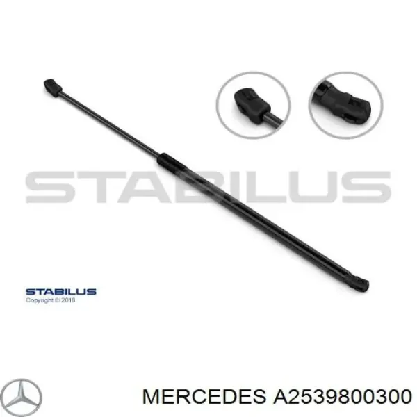 Amortyzator klapy bagażnika (3/5 drzwi-tylnych) A2539800300 Mercedes