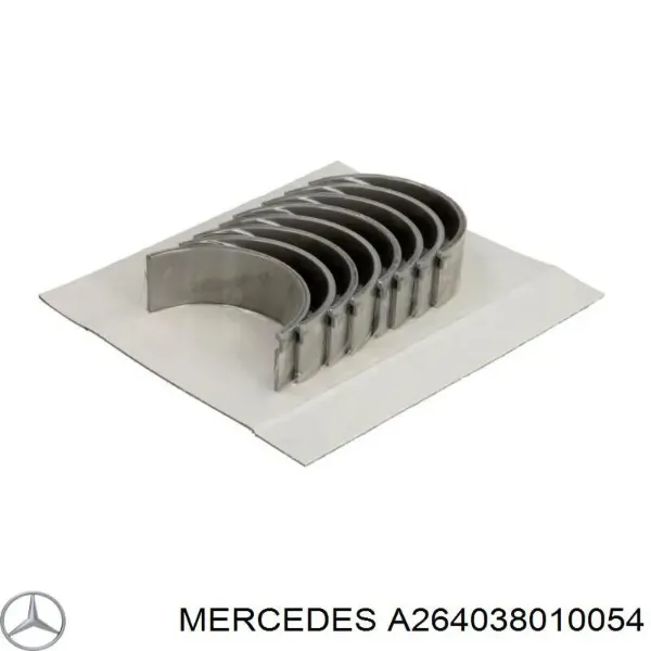 Panewki korbowodowe wału korbowego, zestaw, 4. naprawa (+1,00) A264038010054 Mercedes
