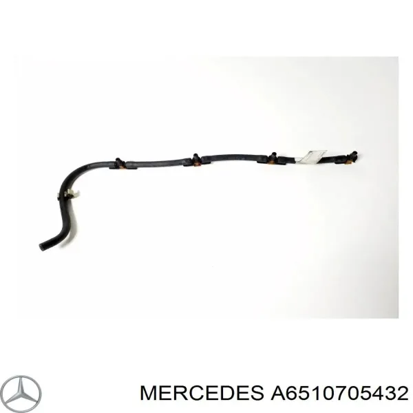 Rurka paliwa, zwrotna od wtryskiwaczy A6510705432 Mercedes