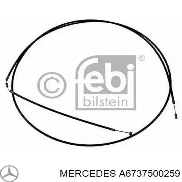 Linka otwierania maski A6737500259 Mercedes