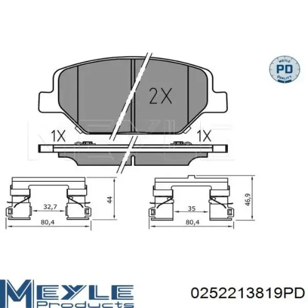 Klocki hamulcowe przednie tarczowe 84259368 General Motors