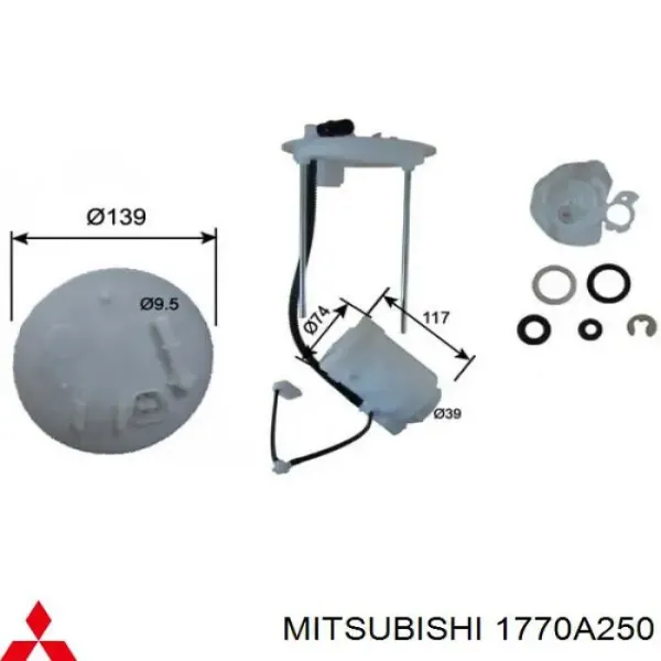 Filtr paliwa 1770A250 Mitsubishi