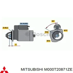 Rozrusznik M000T20871ZE MITSUBISHI)