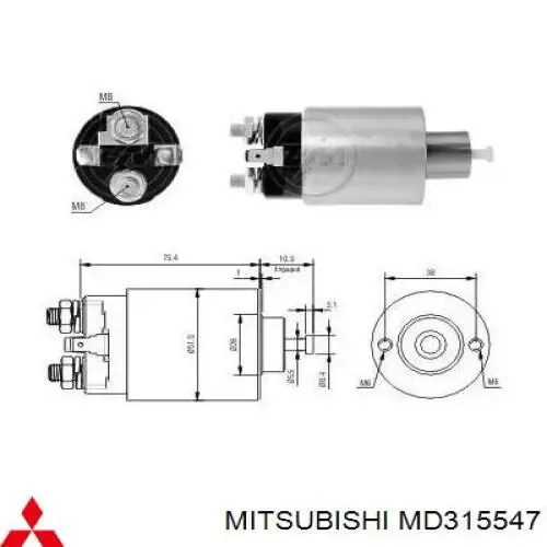 Rozrusznik M2T84171ZT Mitsubishi
