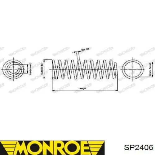 Sprężyna przednia SP2406 Monroe