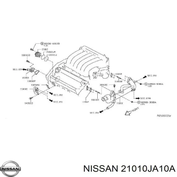 Pompa chłodząca wodna Nissan Murano Z52