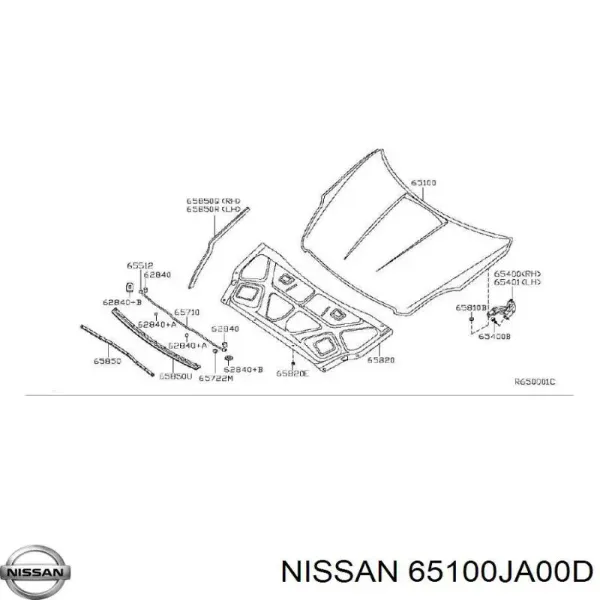Maska silnika Nissan Altima L32