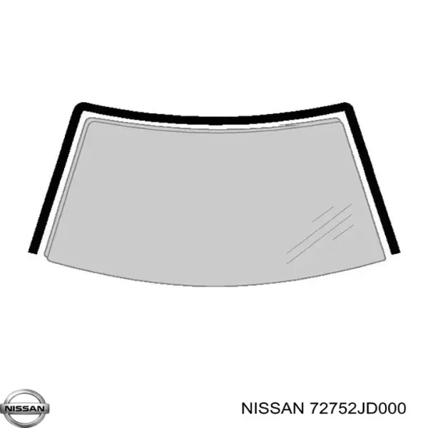 Listwa ochronna szyby przedniej Nissan Qashqai I J10