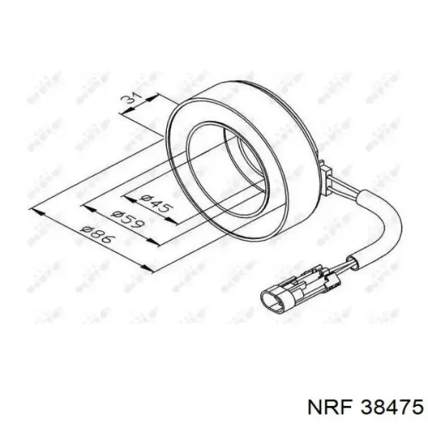 Sprzęgło sprężarki klimatyzacji CC209 REMA-PARTS