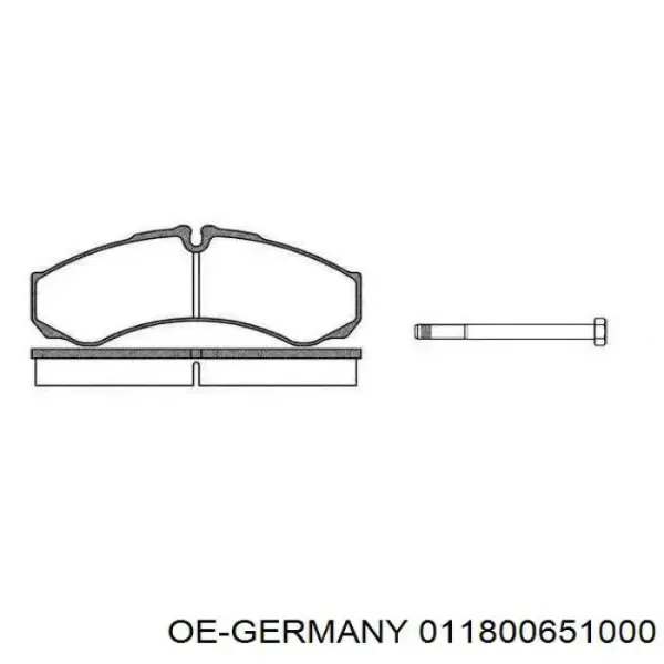 Pompa oleju 011800651000 OE Germany