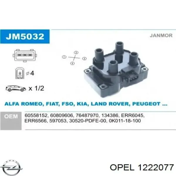 Lampa zespolona tylna lewa 93175674 General Motors