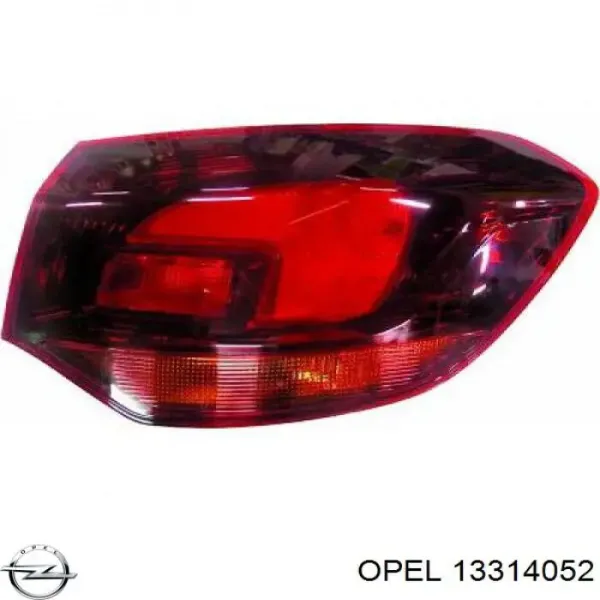 Lampa zespolona tylna lewa zewnętrzna 13314052 Opel