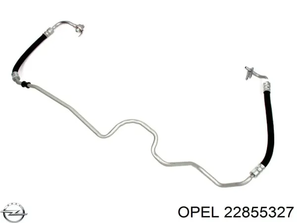 Przewód hydraulicznego układu wspomagania wysokiego ciśnienia, od pompy do maglownicy (mechanizmu) 22855327 Opel