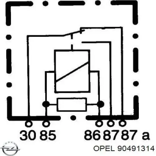 Elektryczne przekaźnik wielofunkcyjne 90491314 Opel