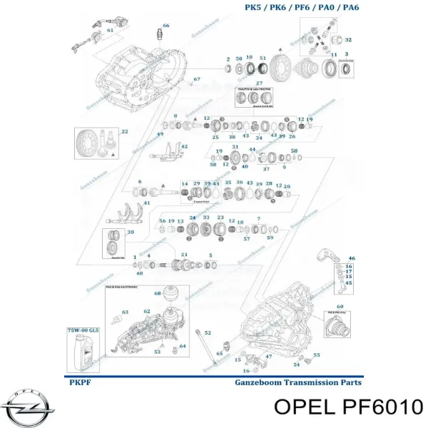 Mechaniczna skrzynia biegów w komplecie Opel Vivaro A F7