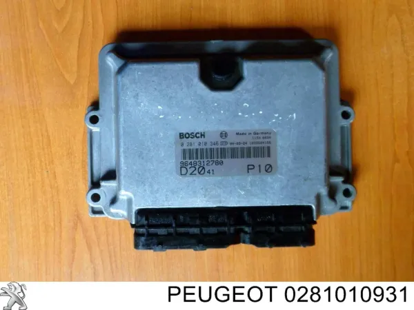Sterownik silnika 0281010931 Peugeot/Citroen